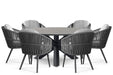 Santika Marani/Xento 150 cm dining tuinset 7-delig