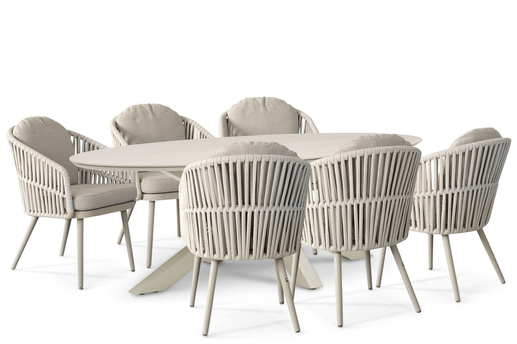 Santika Marani/Lunea 240x120 cm dining tuinset 7-delig - 26079