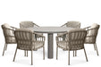 Santika Miyora/Arancia 150 cm dining tuinset 7-delig