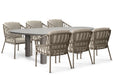 Santika Miyora/Voyage 240x120 cm dining tuinset 7-delig