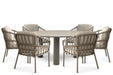 Santika Miyora/Trino 158 cm dining tuinset 7-delig