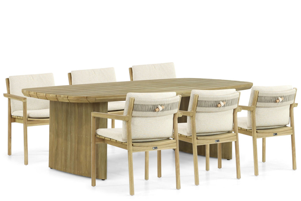 Santika Suka/Falcon 240 cm dining tuinset 7-delig - 22949