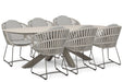 Santika Amara/Voyage 240x120 cm dining tuinset 7-delig