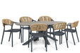 Domani Toscano/Matara 220x115 cm dining tuinset 7-delig