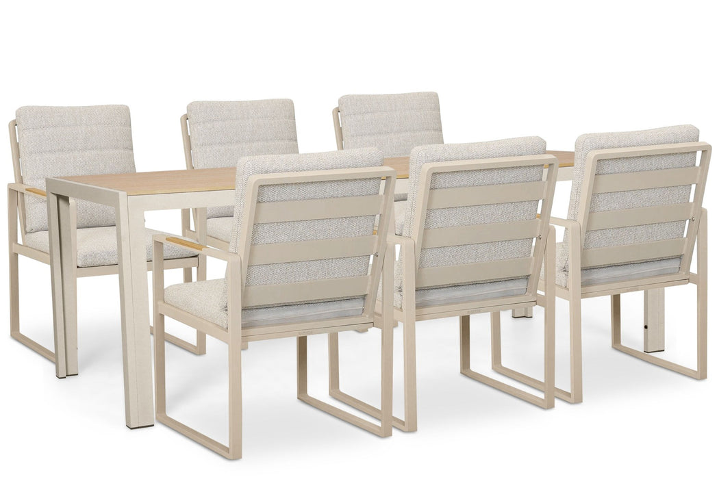 Lifestyle Alessio/Creta 210x90 cm dining tuinset 7-delig