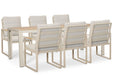 Lifestyle Alessio/Creta 210x90 cm dining tuinset 7-delig