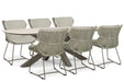 Santika Samari/Voyage 240x120 cm dining tuinset 7-delig