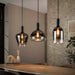 LifestyleFurn Hanglamp Cortne 3-lamps, Artic Black finish - Artic zwart