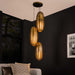 LifestyleFurn Hanglamp Aubre 3-lamps, Metaal - Brons Antiek