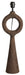 Light & Living Tafellamp Sabuli Mangohout, 57cm (excl. kap) - Bruin