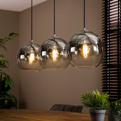 LifestyleFurn 'Bubble Shaded' 3 smoke-glas bollen - ThatLyfeStyle