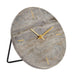 Light & Living Tafelklok Jenay Travertin, Ø20cm - Bruin - Rond