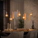LifestyleFurn Hanglamp Rayland 5+4-lamps - Amber/Beige