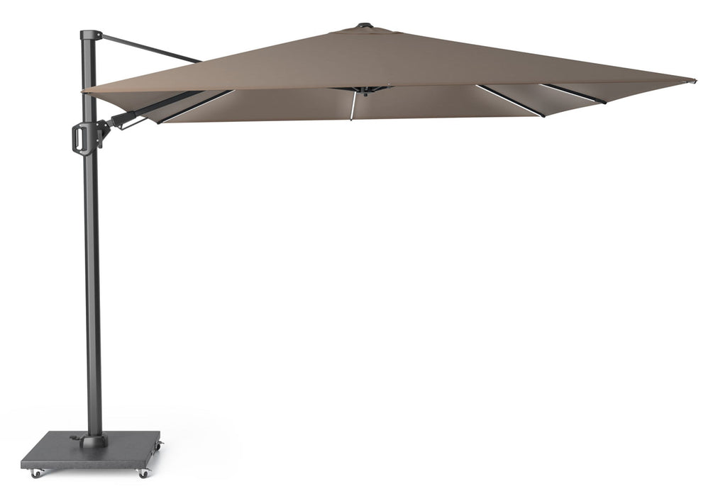 Platinum Challenger zweefparasol 3x3m T2 premium (excl. voet) havana GLOW