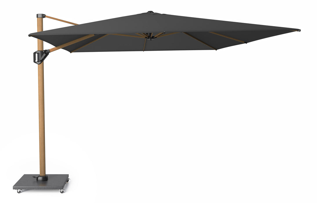 Platinum Challenger zweefparasol 4x3m T1 premium (excl. voet) faded black