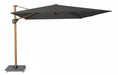Platinum Challenger zweefparasol 4x3m T1 premium (excl. voet) faded black