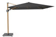 Platinum Challenger zweefparasol 3x3m T2 premium (excl. voet) faded black