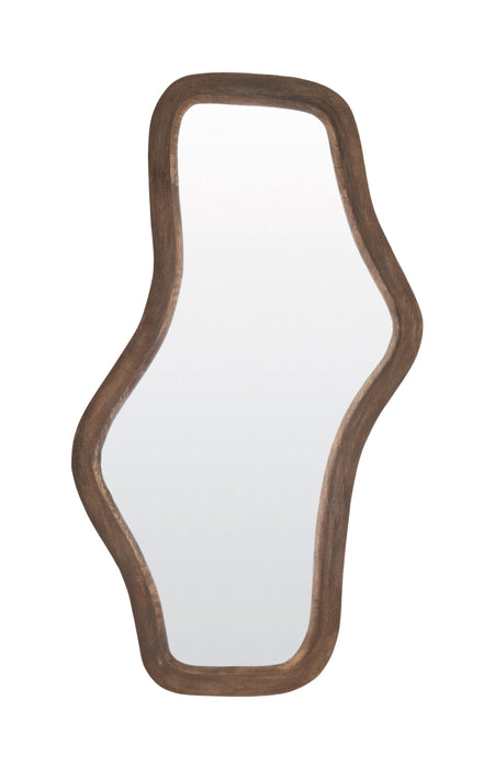 Light & Living Organische Spiegel Celano Mangohout, 80 x 44cm - Donkerbruin - Japandi - ThatLyfeStyle