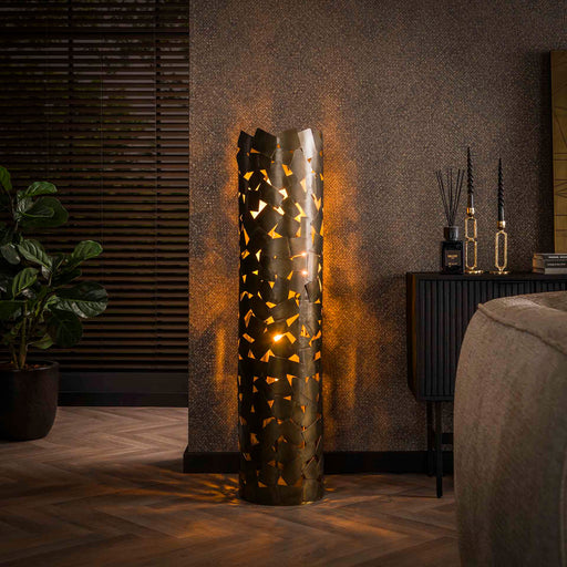 LifestyleFurn Vloerlamp Journey 135cm - Brons Antiek