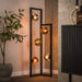 LifestyleFurn Vloerlamp Shahid Glas, 5-lamps - Artic zwart