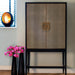 Richmond Opbergkast Bloomingville Eikenhout, 182 x 97cm - Goud
