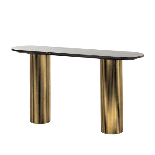 Richmond Sidetable Dayton Marmer en Brass, 130cm - Goud