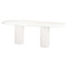Richmond Organische Eettafel Bloomstone 260 x 120cm - Wit