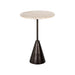 Richmond Ronde Bijzettafel Avalon Travertin, 39cm - Brons