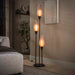 LifestyleFurn Vloerlamp Luvia Frosted Glas, 3-lamps - Sienna Bruin