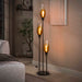 LifestyleFurn Vloerlamp Luvia Glas, 3-lamps - Sienna Bruin