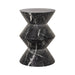 Richmond Ronde Bijzettafel Bosco Faux marmer, 40cm - Zwart