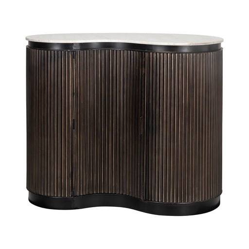 Richmond Organische Bartafel Mayfield Metaal en Marmer, 120 x 75cm - Brons - ThatLyfeStyle