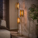 LifestyleFurn Vloerlamp Allyse 3-lamps - Beige