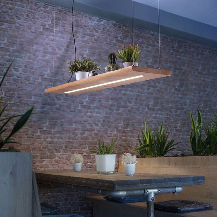 Hanglamp hout 120 cm LED - Ajdin