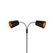 Moderne vloerlamp zwart 2-lichts - Carmen - ThatLyfeStyle