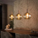 LifestyleFurn Hanglamp Janetta Glas, 3-lamps - Beige