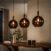 LifestyleFurn Hanglamp Janetta Glas, 3-lamps - Sienna Bruin - ThatLyfeStyle