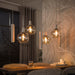 LifestyleFurn Hanglamp Janetta Glas 4+3-lamps - Beige