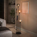LifestyleFurn Vloerlamp Janetta Glas en metaal, 5-lamps - Meerkleurig