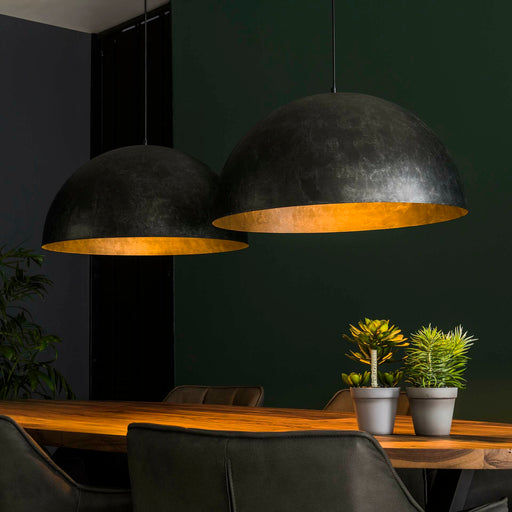 Hanglamp Dome 2-lamps, Ø60cm - Charcoal