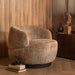 BePureHome Draaifauteuil Woolly Chenille - Zand - Japandi