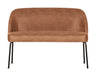 WOOOD Eetkamerbank Vogue Leder - Cognac - BePureHome