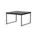 BePureHome Bijzettafel Sharing Teakhout, 60cm - Zwart - Vierkant