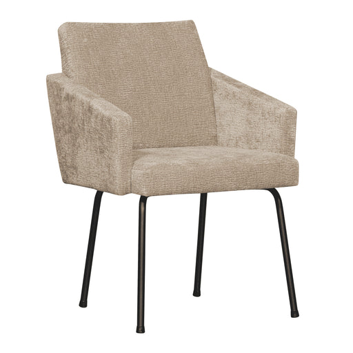 WOOOD Eetkamerstoel Mount Chenille - Zand - ThatLyfeStyle
