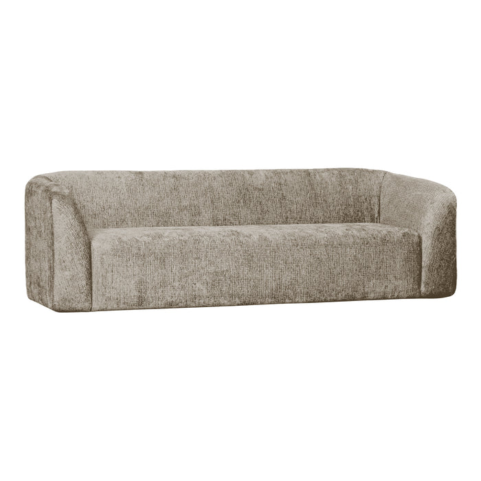 WOOOD 3-zits Bank Sloping Structure Velvet - Wheatfield - ThatLyfeStyle