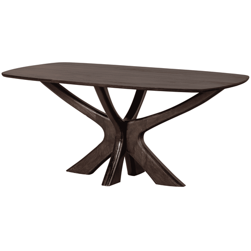 WOOOD Deens Ovale Eettafel Bridge Mangohout - Walnoot