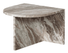 BePureHome Ovale Bijzettafel Xhail Marmer, 50 x 50cm - Naturel