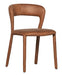 WOOOD Eetkamerstoel Noble Lederlook - Cognac