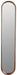 ZILT Ovale Spiegel Rania Rubberhout, 120 x 24cm - Bruin - Ovaal - Japandi