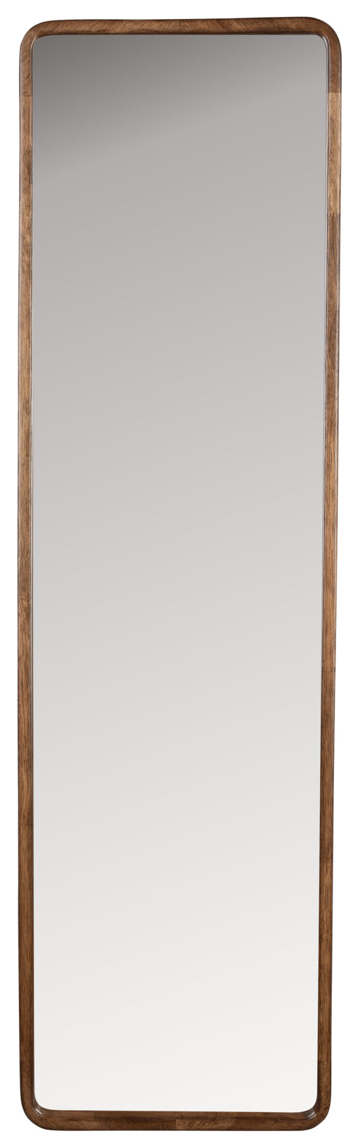 ZILT Rechthoekige Spiegel Rania Rubberhout, 120 x 34cm - Bruin - Japandi
